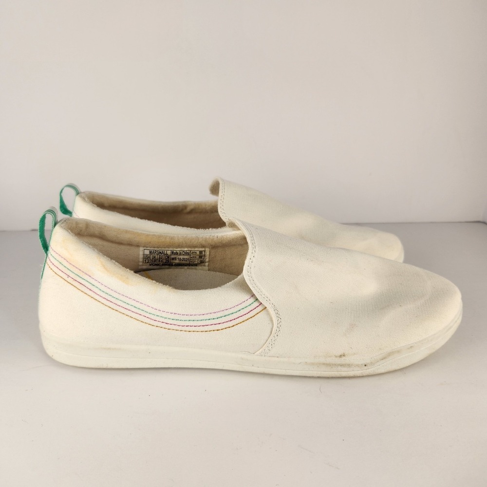 Vionic Beach Women's Comfort Minimalist White Canvas Flats Size 12 - Picture 4 of 8
